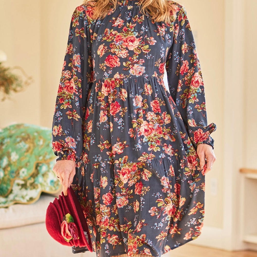 April Cornell Victorian Rose Short Dress
